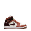 Air Jordan 1 Mid Dusty Peach Night Maroon Womens